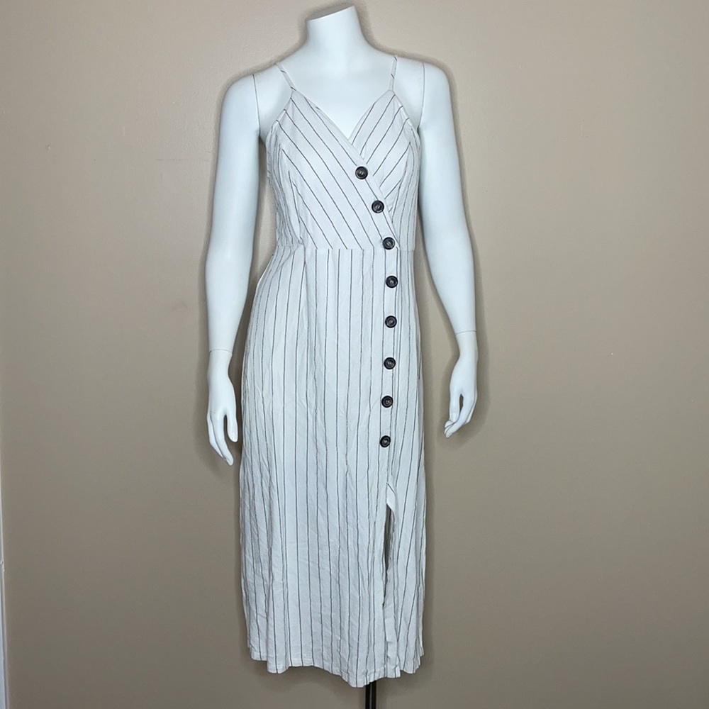 Urban Romantics Striped Midi Dress